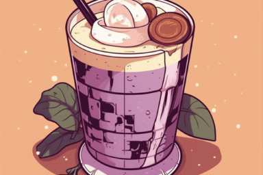 does taro milk tea have caffeine