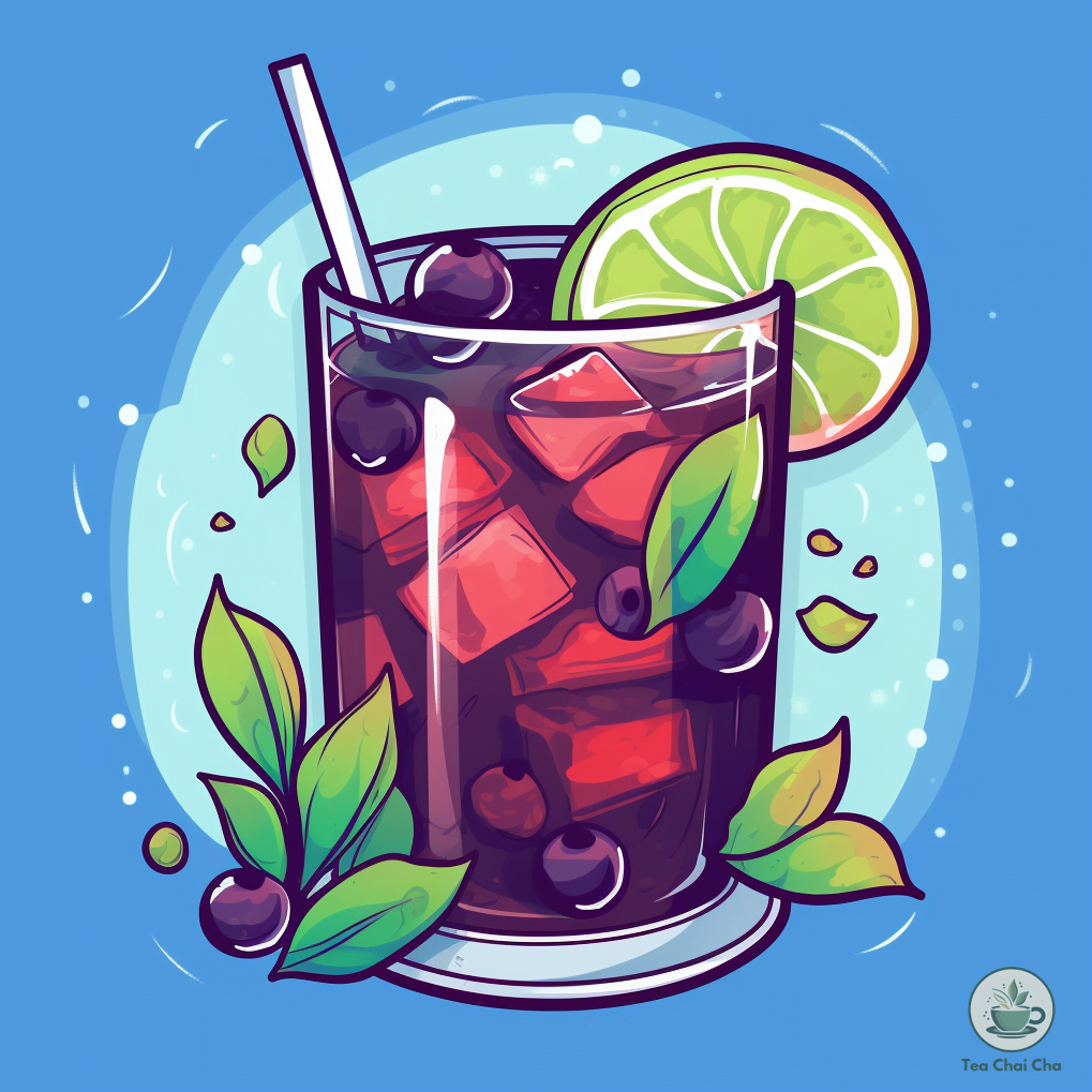 blueberry iced tea