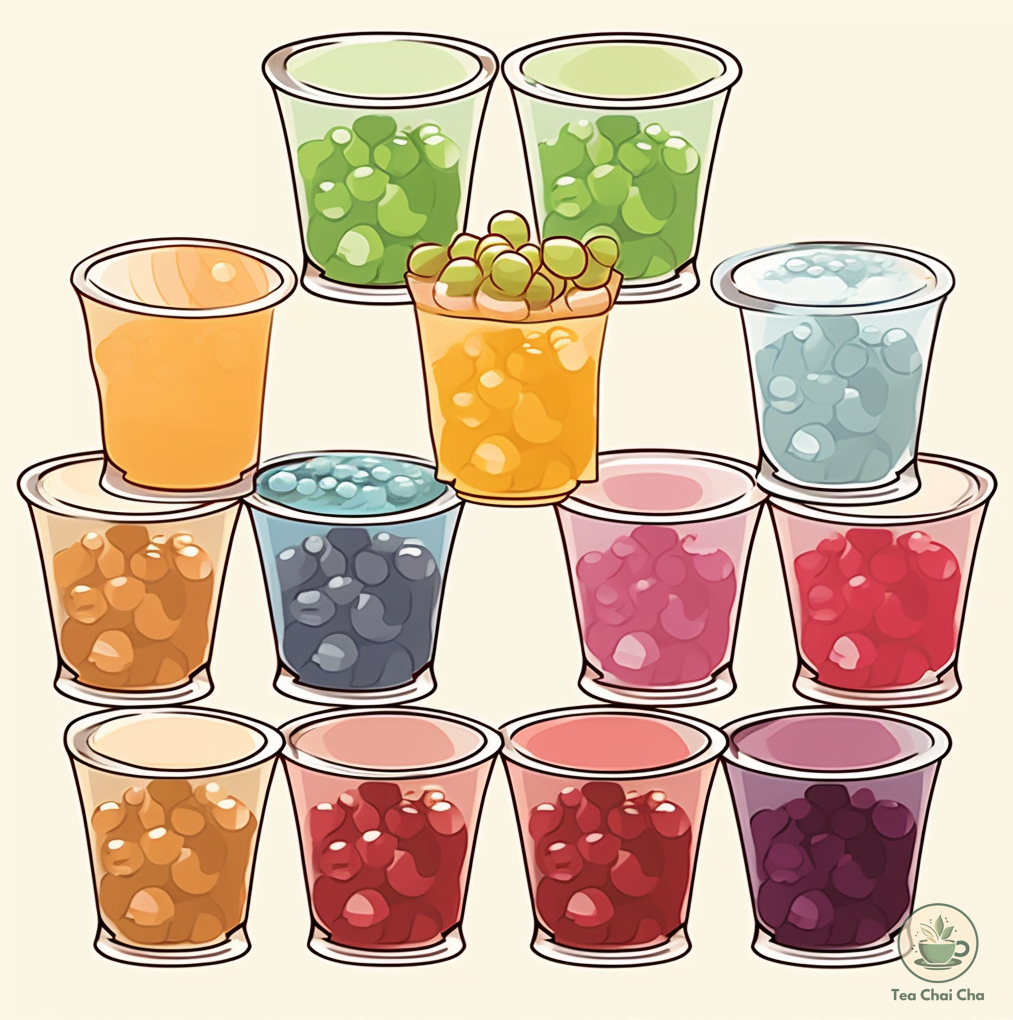 different types of boba pearls