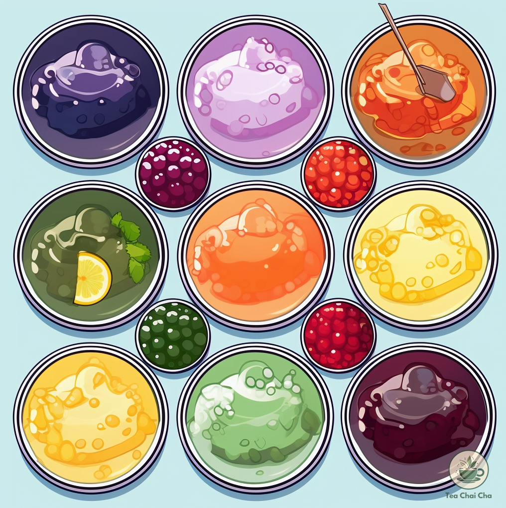 different boba tea toppings