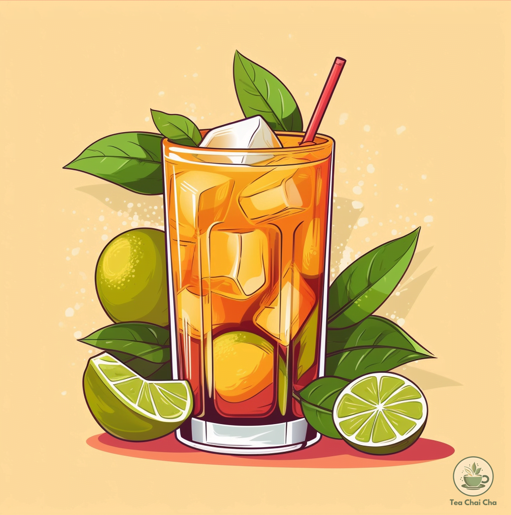 Iced white peony tea lemonade Tea