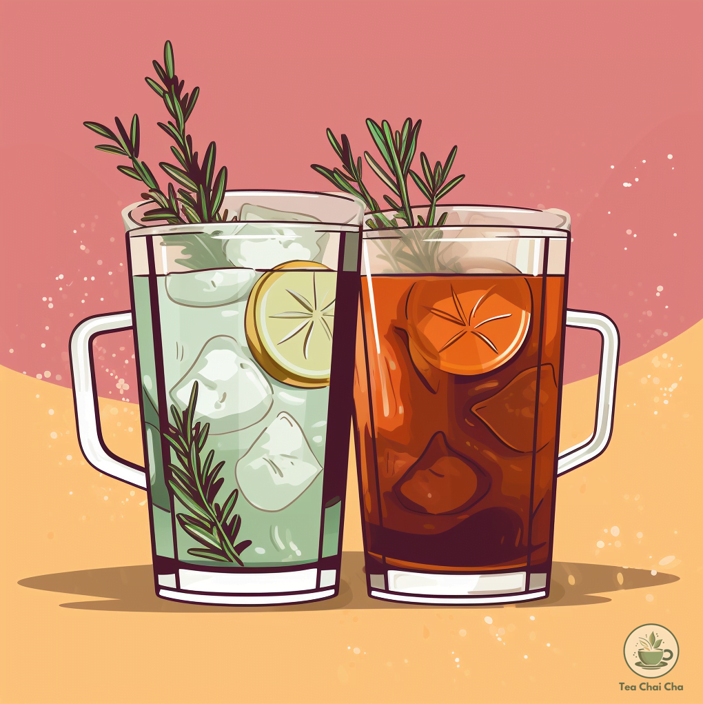 iced mugwort tea