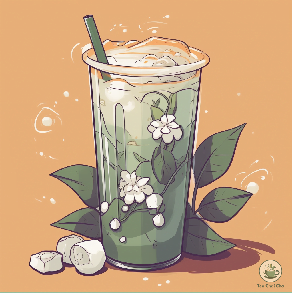 jasmine matcha milk tea