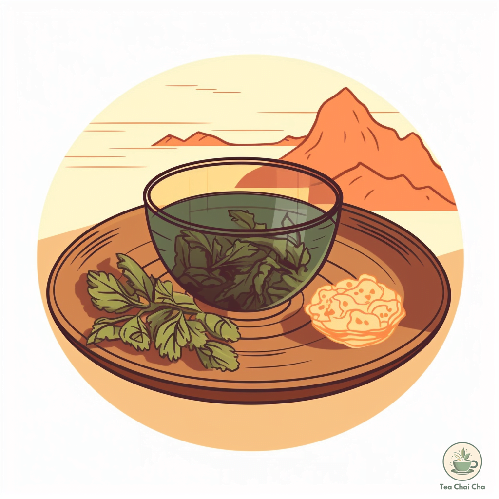 Shui xian of oolong tea with leaves in a bowl