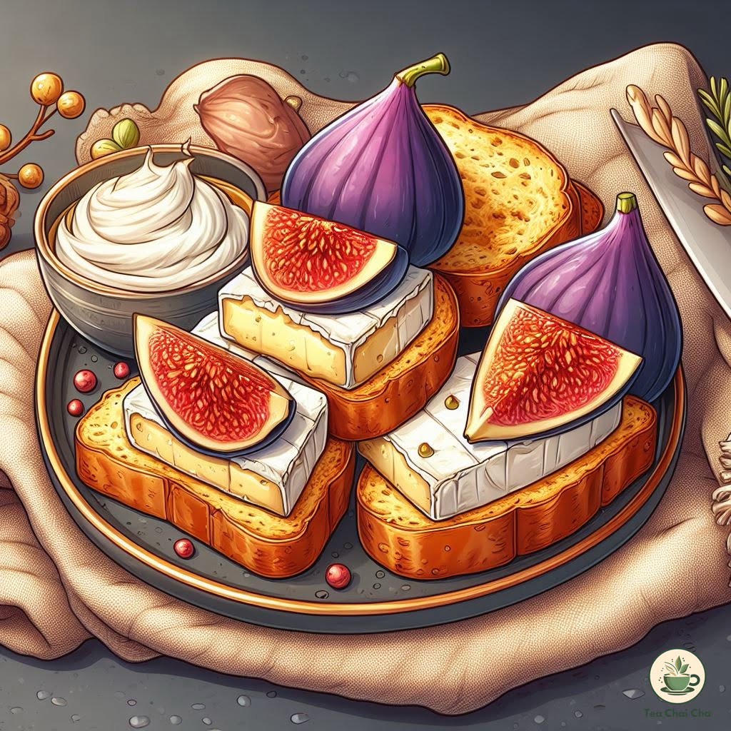 brie and fig crostini