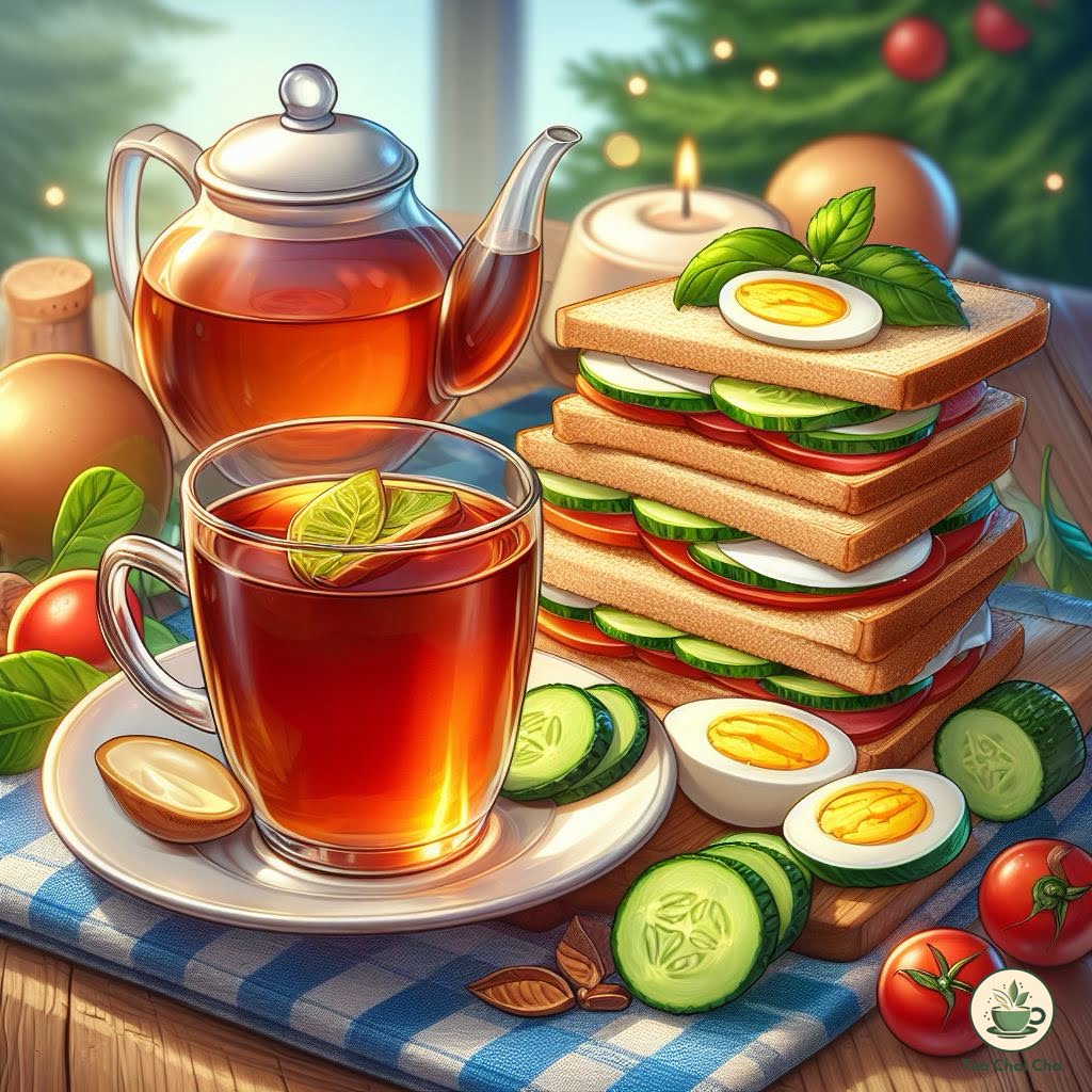 ceylon tea with tea time sandwiches