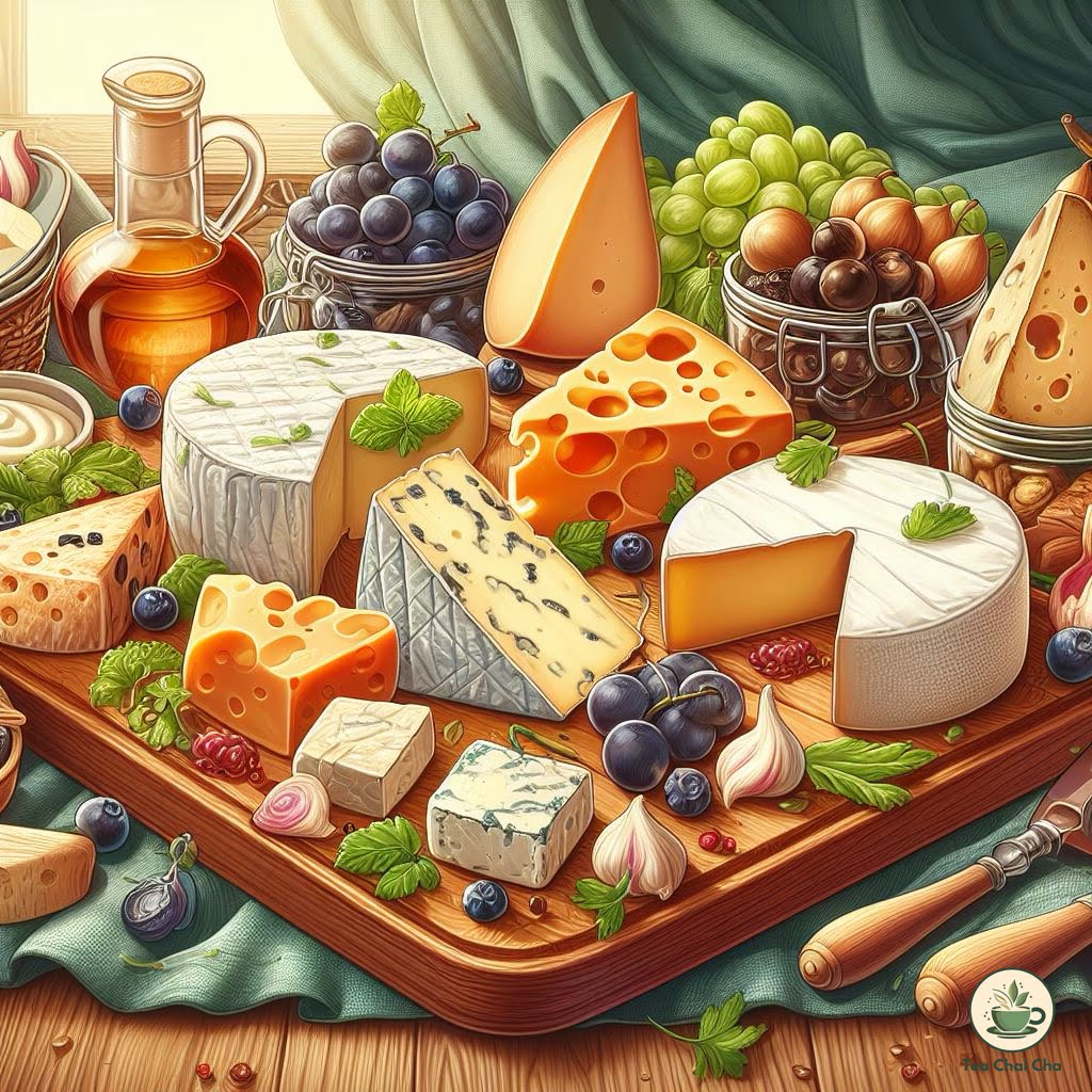 cheese board for mushroom tea