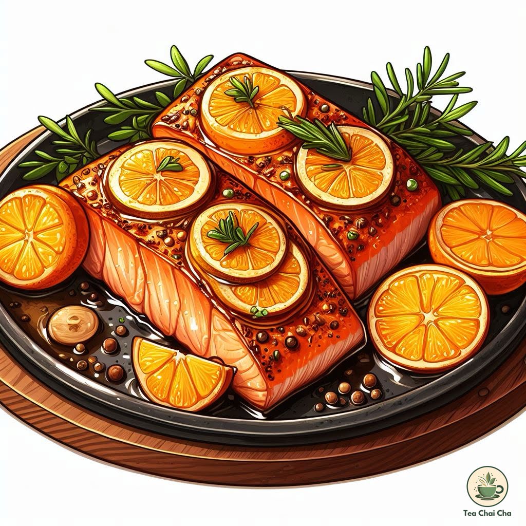 citrus glazed salmon