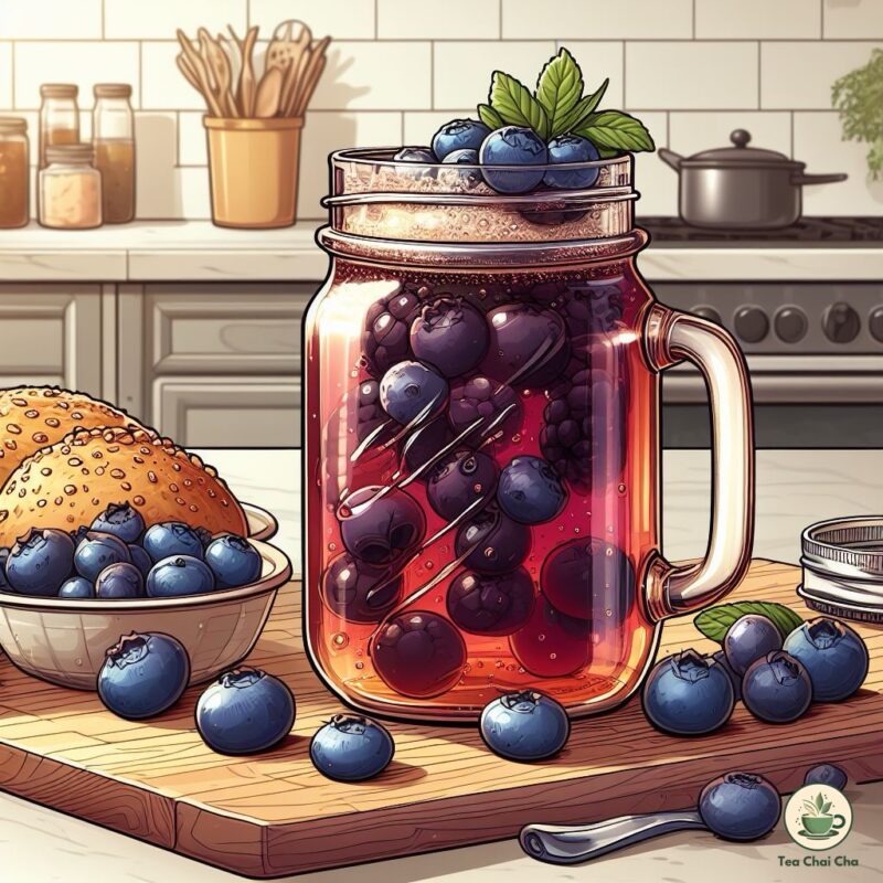 How to Make Blueberry Iced Tea with Homemade Syrup