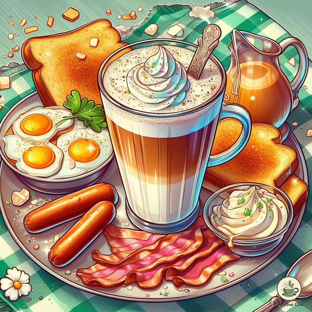 irish breakfast tea on breakfast spread