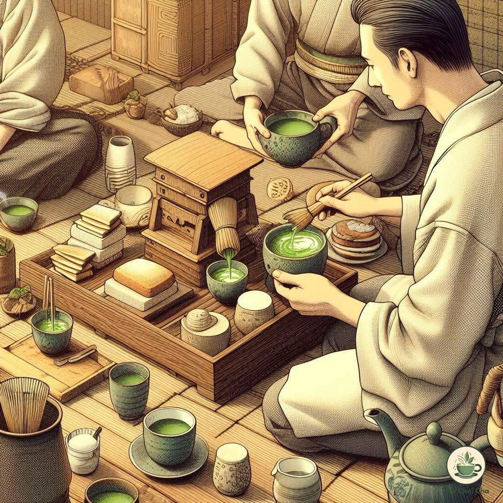 matcha japanese tea ceremony using ceremonial grade