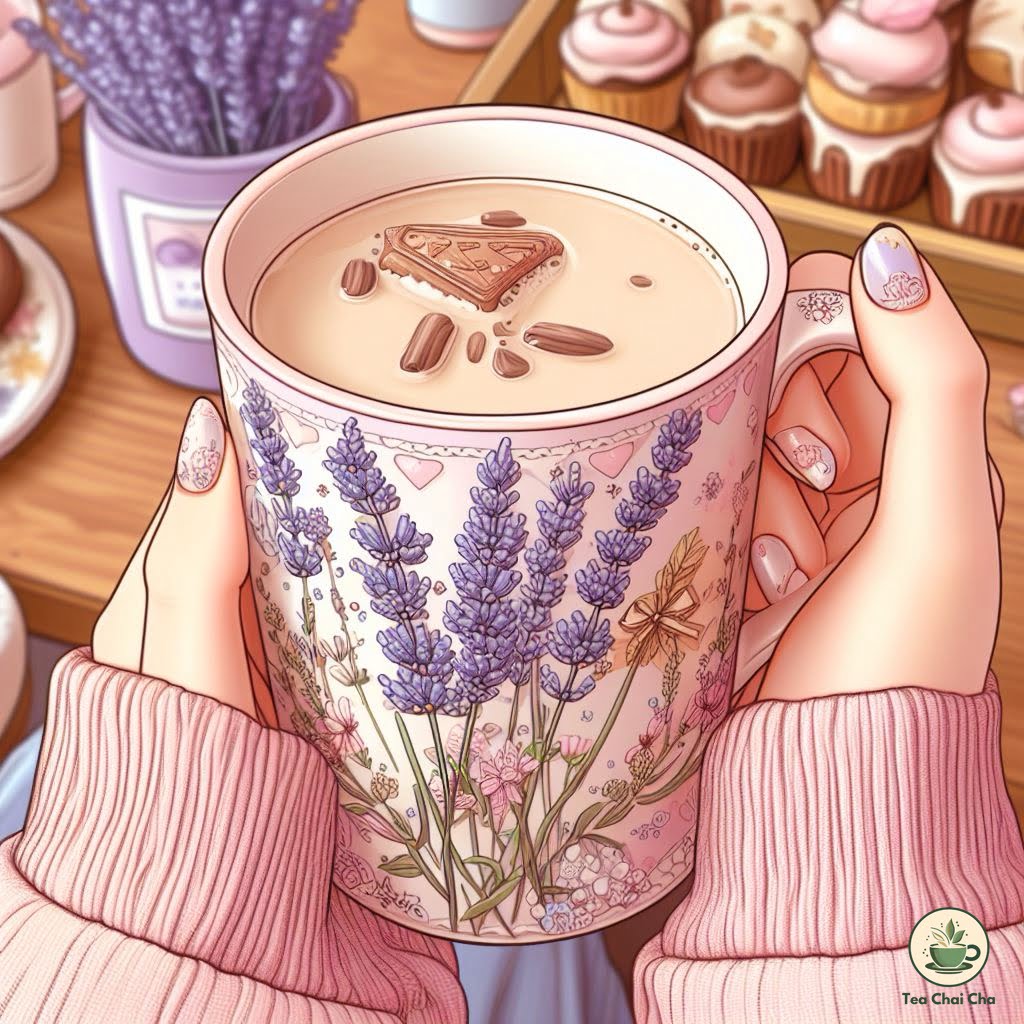 lavender milk tea