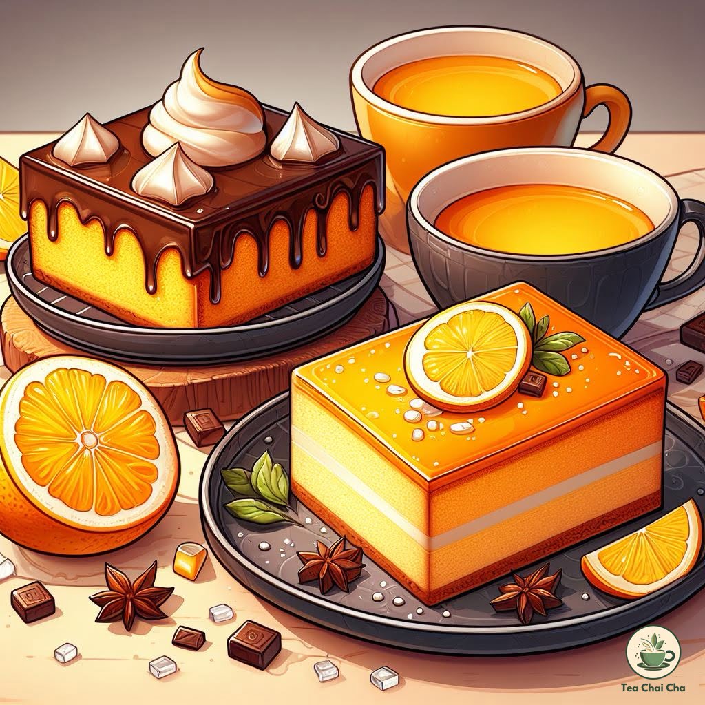 lemon bars and orange cake