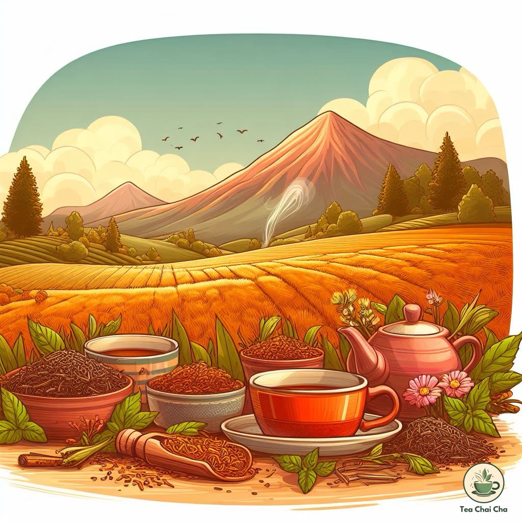 rooibos tea in rooibos tea fields