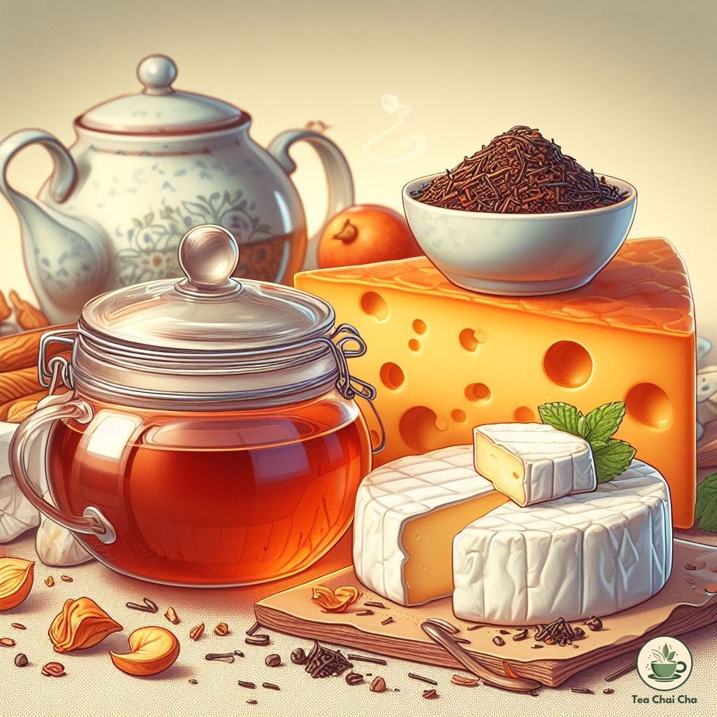 rooibos tea with brie and other cheeses