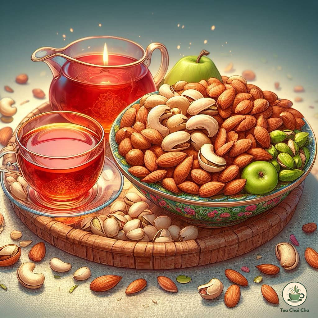 rose tea with nuts