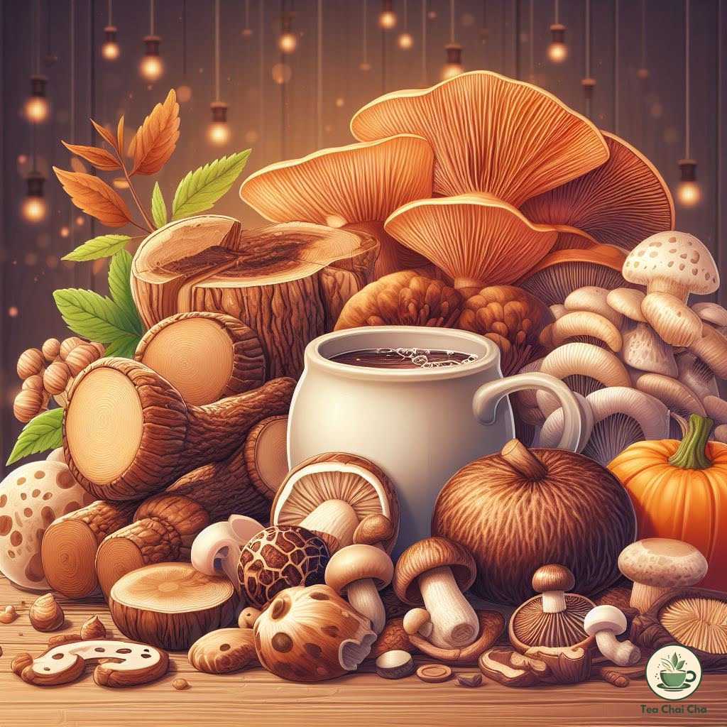 different types of mushrooms for mushroom tea