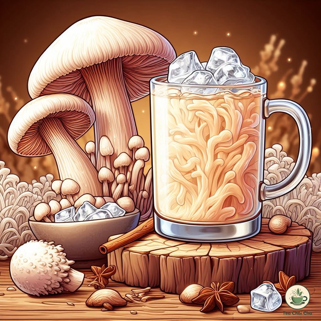 iced lions mane tea