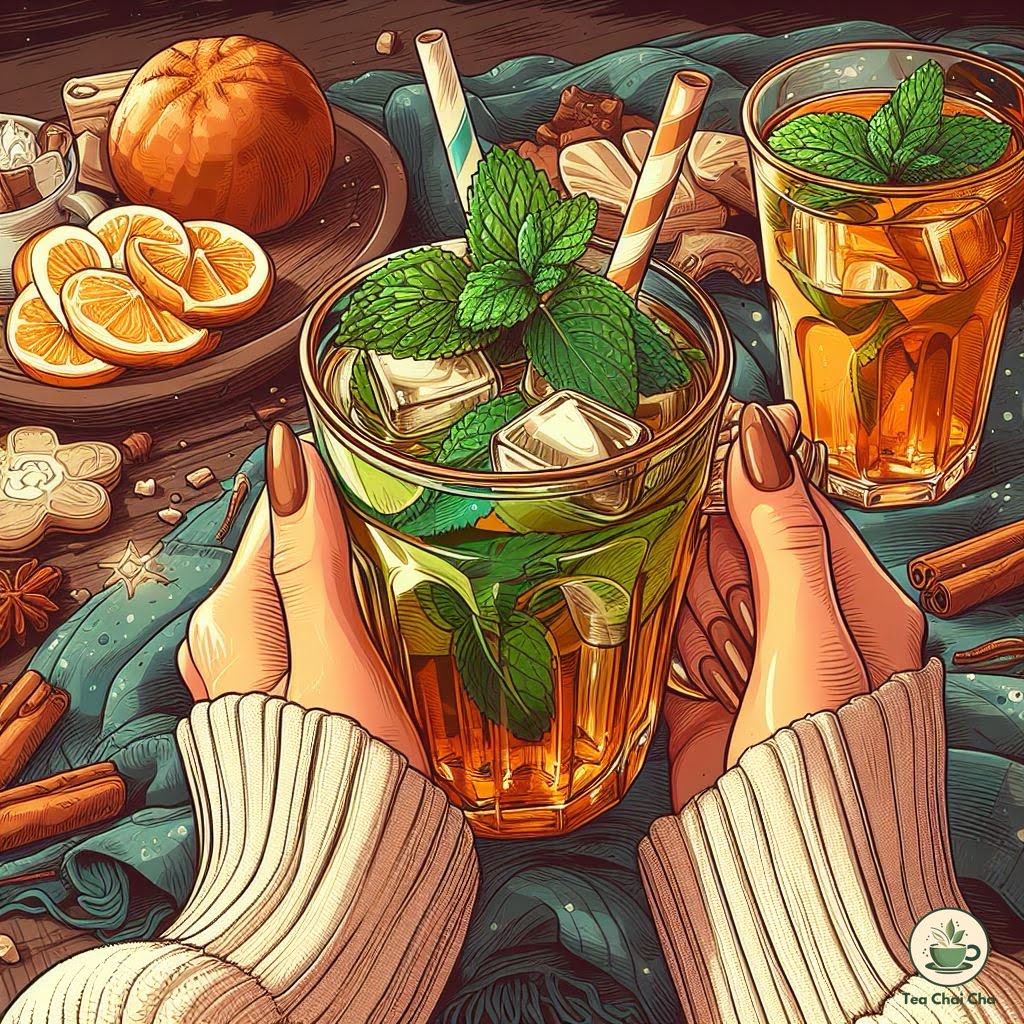 iced mint tea