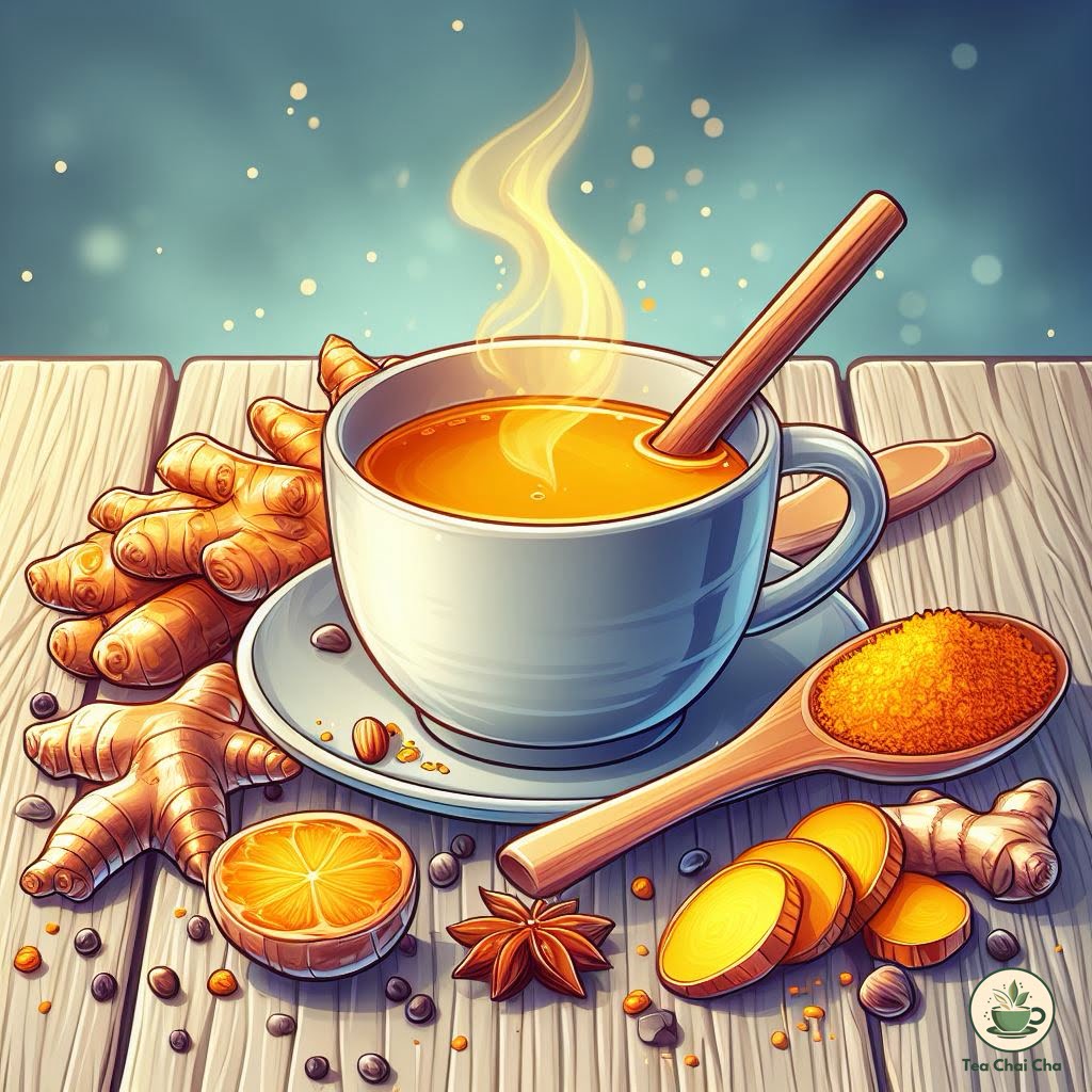 How to Make Turmeric Tea with Powder, Root, or Ginger