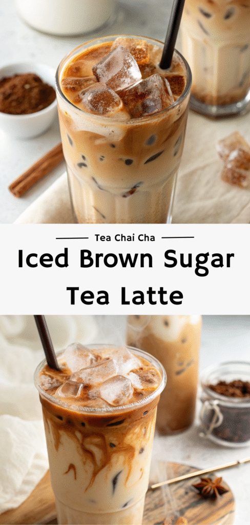 Iced Brown Sugar Tea Latte: A Sweet and Refreshing Summer Drink