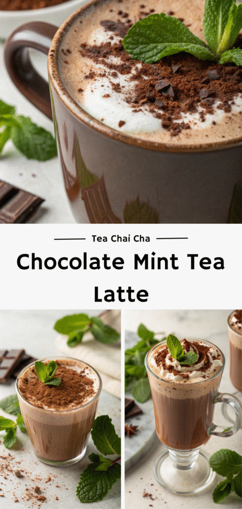 Ditch the Dessert, Sip This: Chocolate Mint Tea Latte