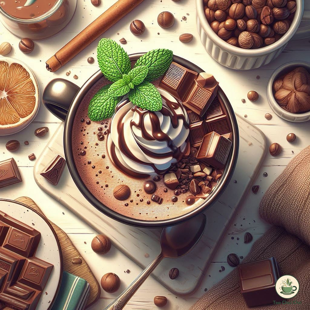 Chocolate Mint Tea Latte