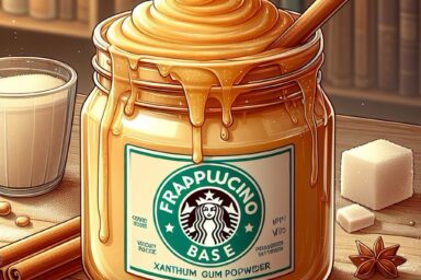 frappuccino base syrup in a big jar