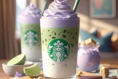 iced lavender cream oatmilk matcha starbucks copycat