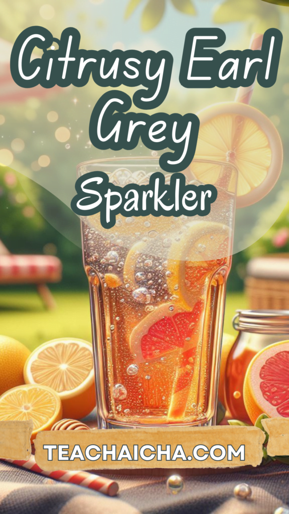 citrus earl grey tea sparkler