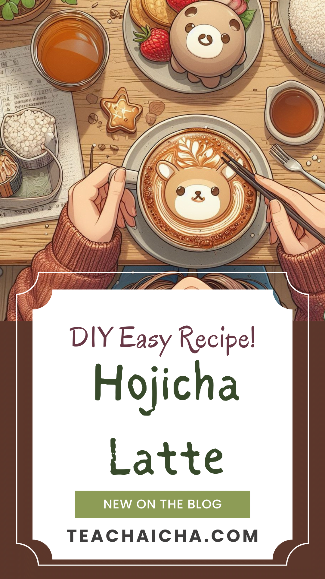 hojicha latte