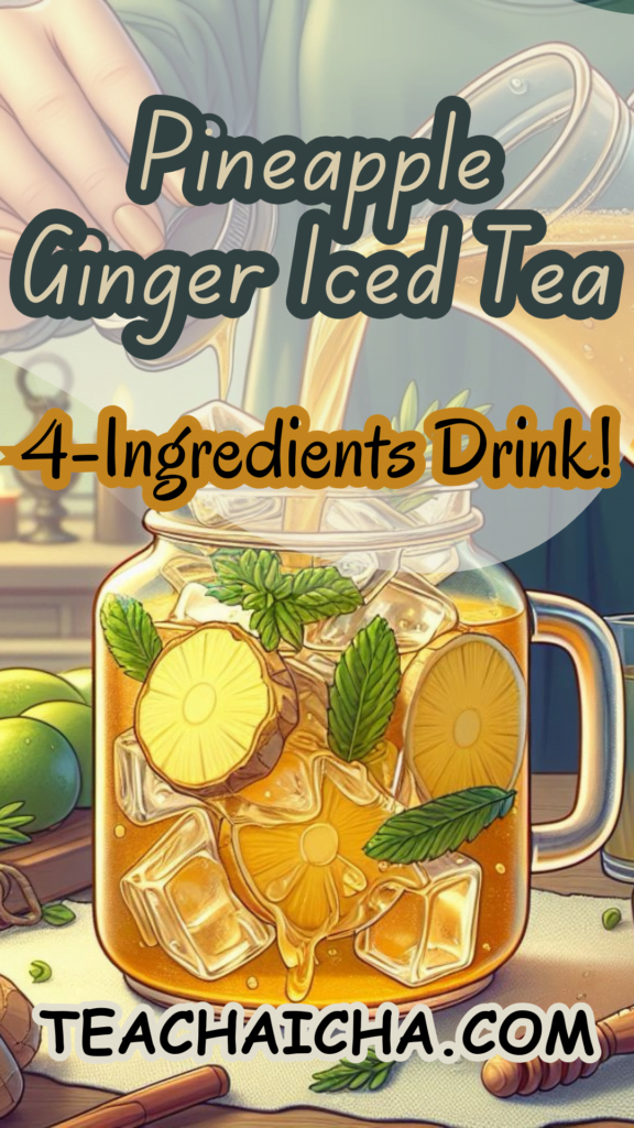 pineapple ginger iced tea