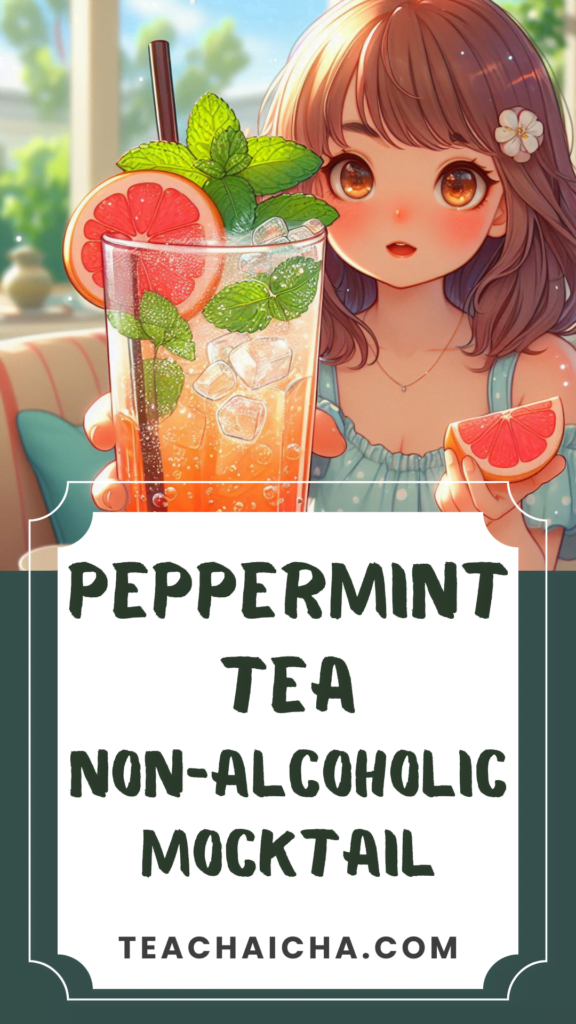 peppermint tea mocktail