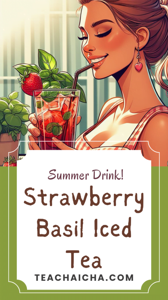 strawberry basil iced tea