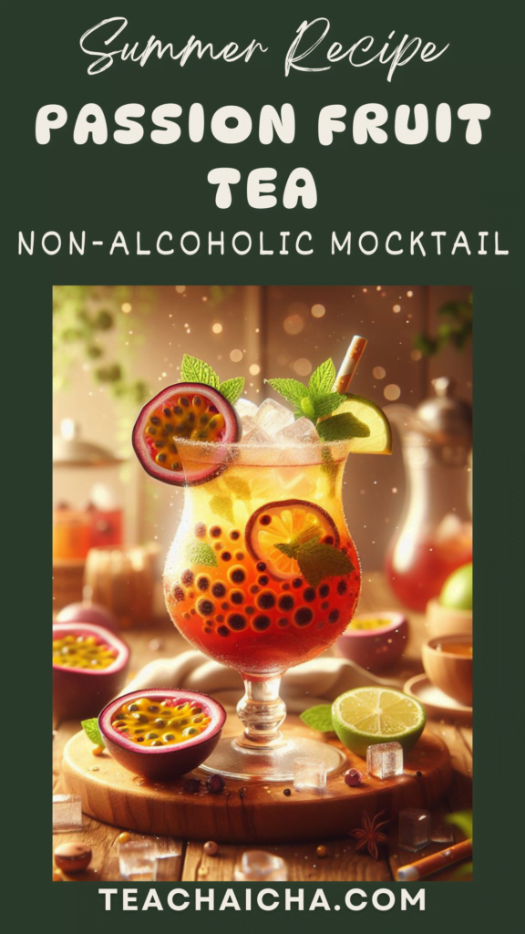 passionfruit tea mocktail