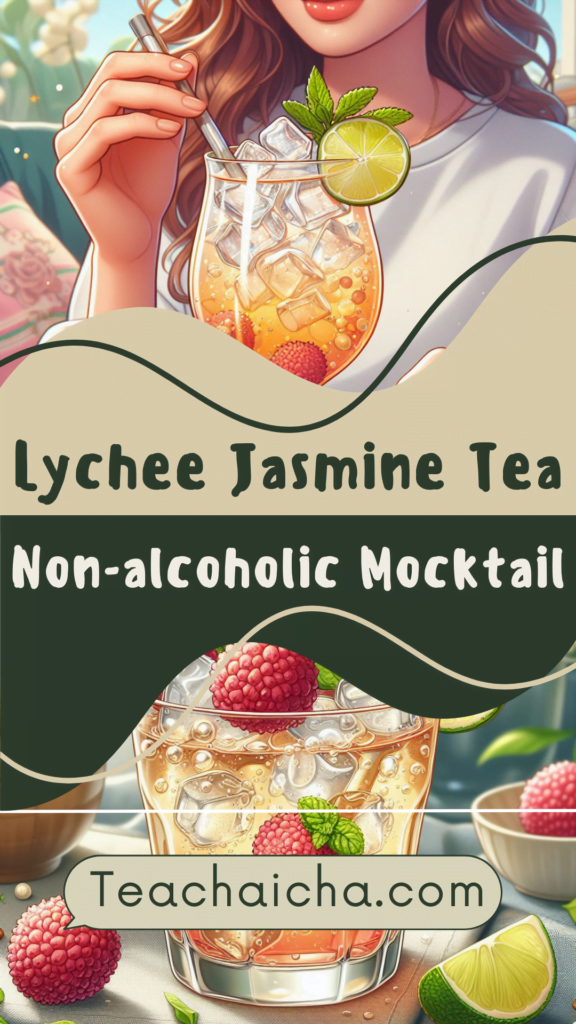 lychee jasmine tea mocktail