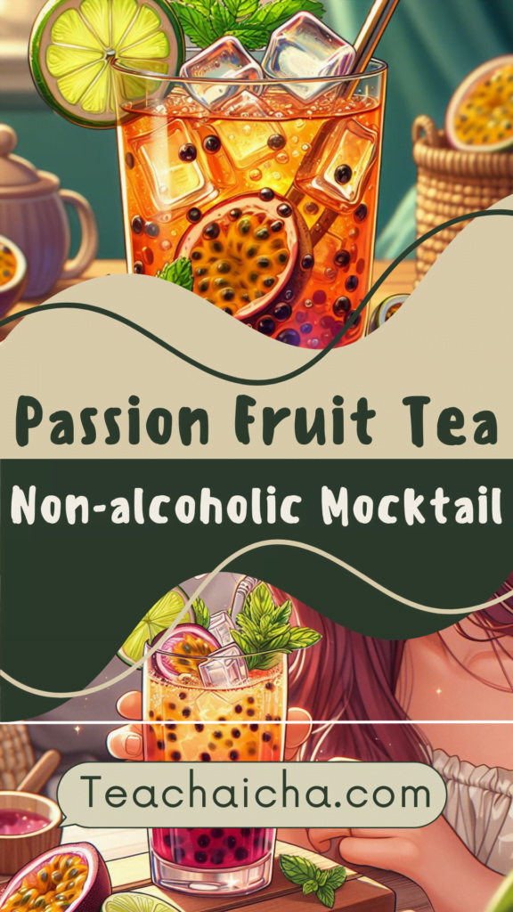 passionfruit tea mocktail