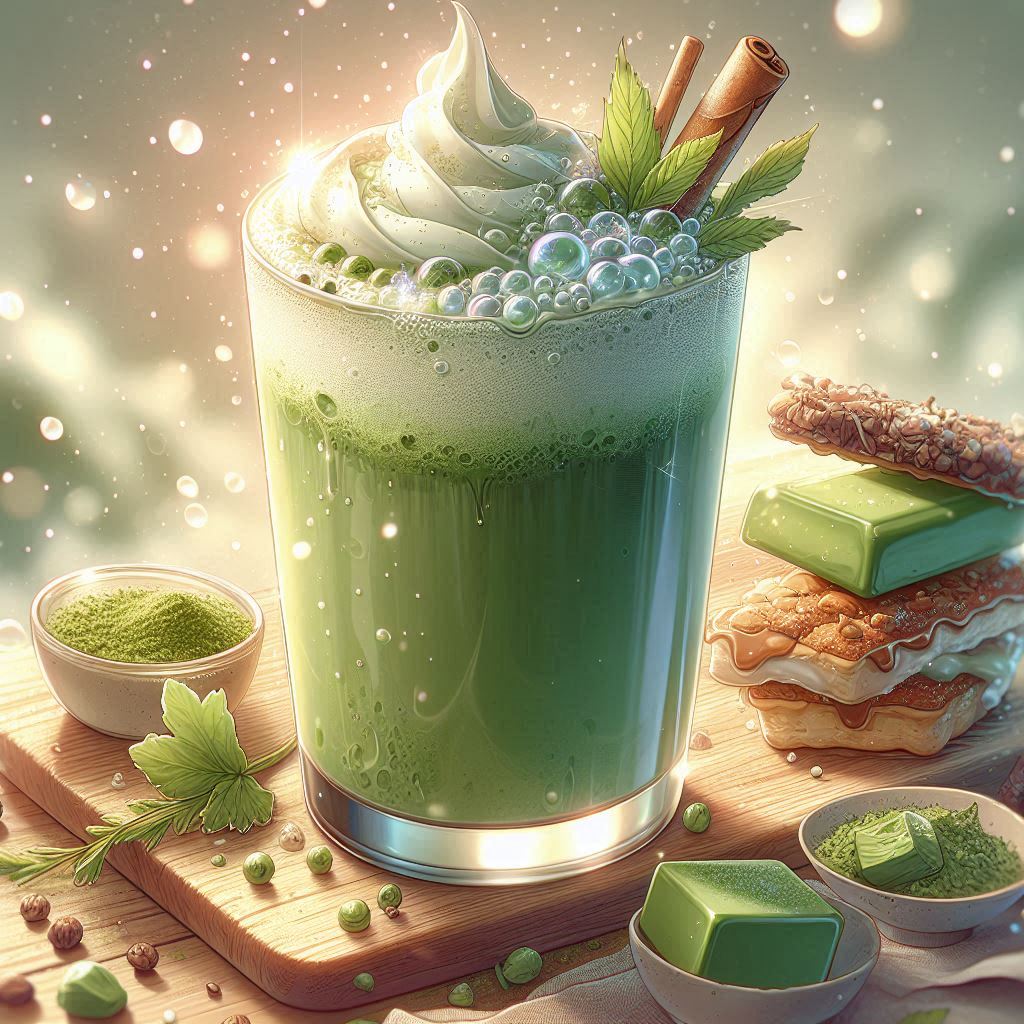 matcha green tea cold foam