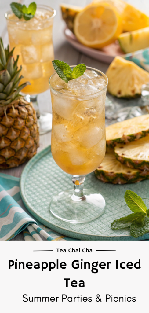 pineapple ginger iced tea